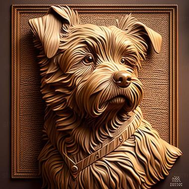 3D model Barney the dog famous animal (STL)